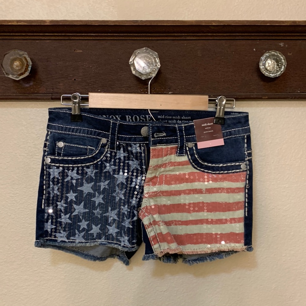 Americana sequin shorts